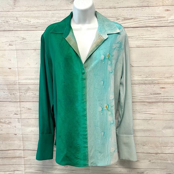 Catherine Gee Tops - Catherine Gee Daria tie dye blouse